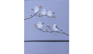 手描き友禅 染名古屋帯 島柄長蔓梅擬図