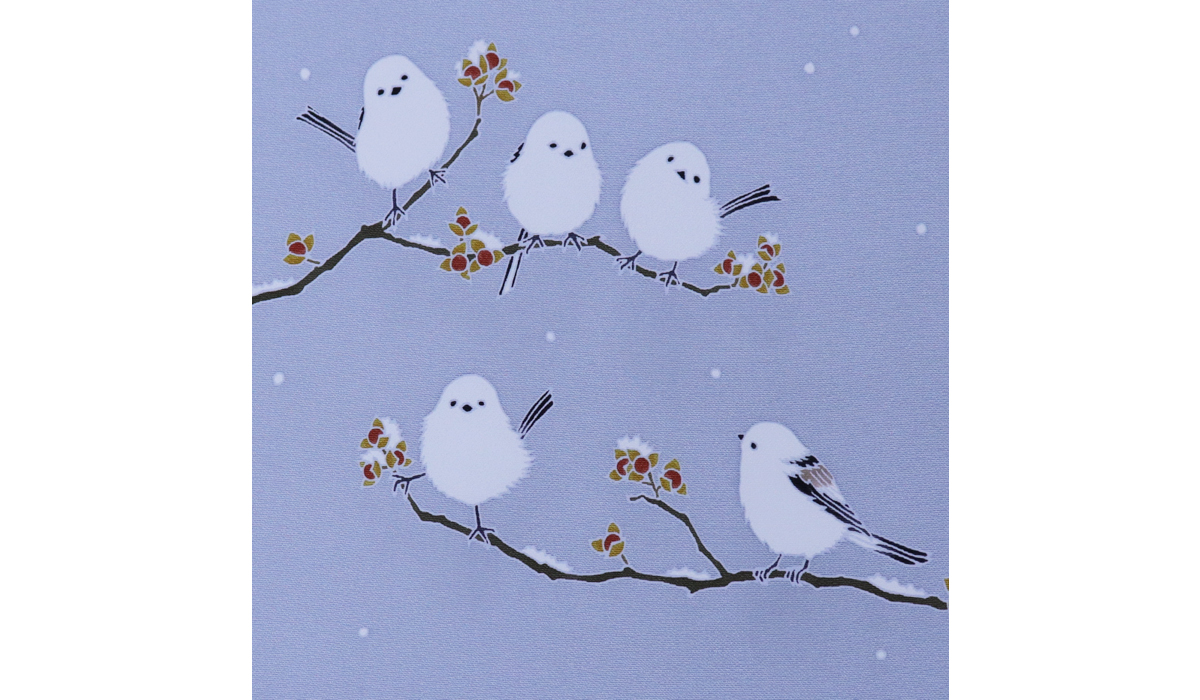 手描き友禅 染名古屋帯「島柄長蔓梅擬図」 拡大